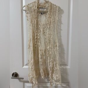 Elegant Cream Lace Bikini/Swim/Bathing Suit Coverup